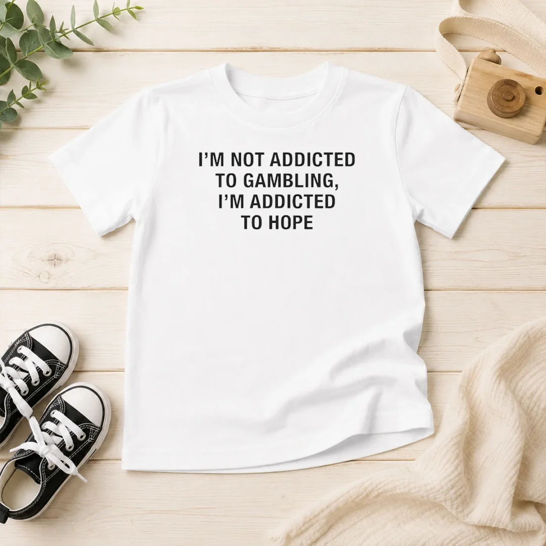 premium-hot-hope-seeker-apparel-i-am-not-addicted-to-gambling-i-am-addicted-to-hope-kids-t-shirt Premium Hot Hope Seeker Apparel I Am Not Addicted To Gambling I Am Addicted To Hope kids t shirt with bold text design
