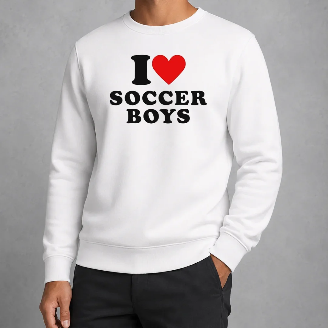premium-hot-i-love-soccer-boys-sweater Premium Hot I Love Soccer Boys Sweater
