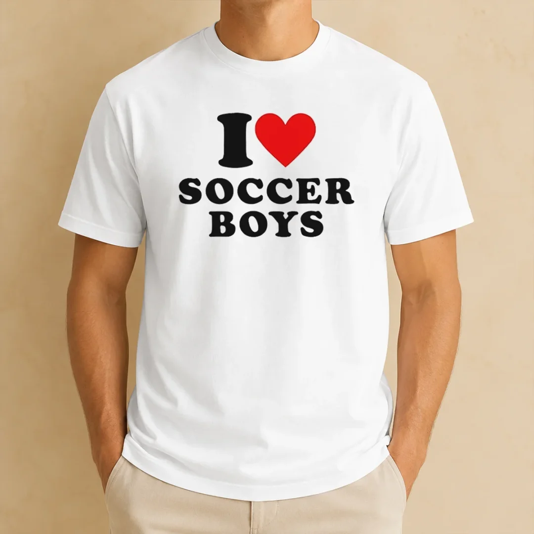 premium-hot-i-love-soccer-boys-t-shirt Premium Hot I Love Soccer Boys