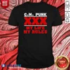 Premium Hot Straight Edge Hardcore CM Punk XXX My Life My Rules shirt optimized for perfect fit and comfort