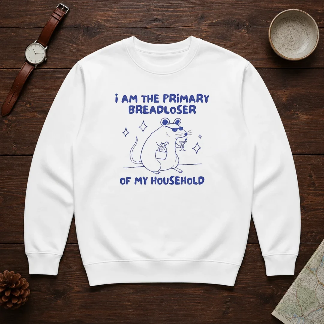 premium-i-am-the-primary-breadloser-of-my-household-rat-sweater Premium I Am The Primary Breadloser Of My Household Rat Sweater