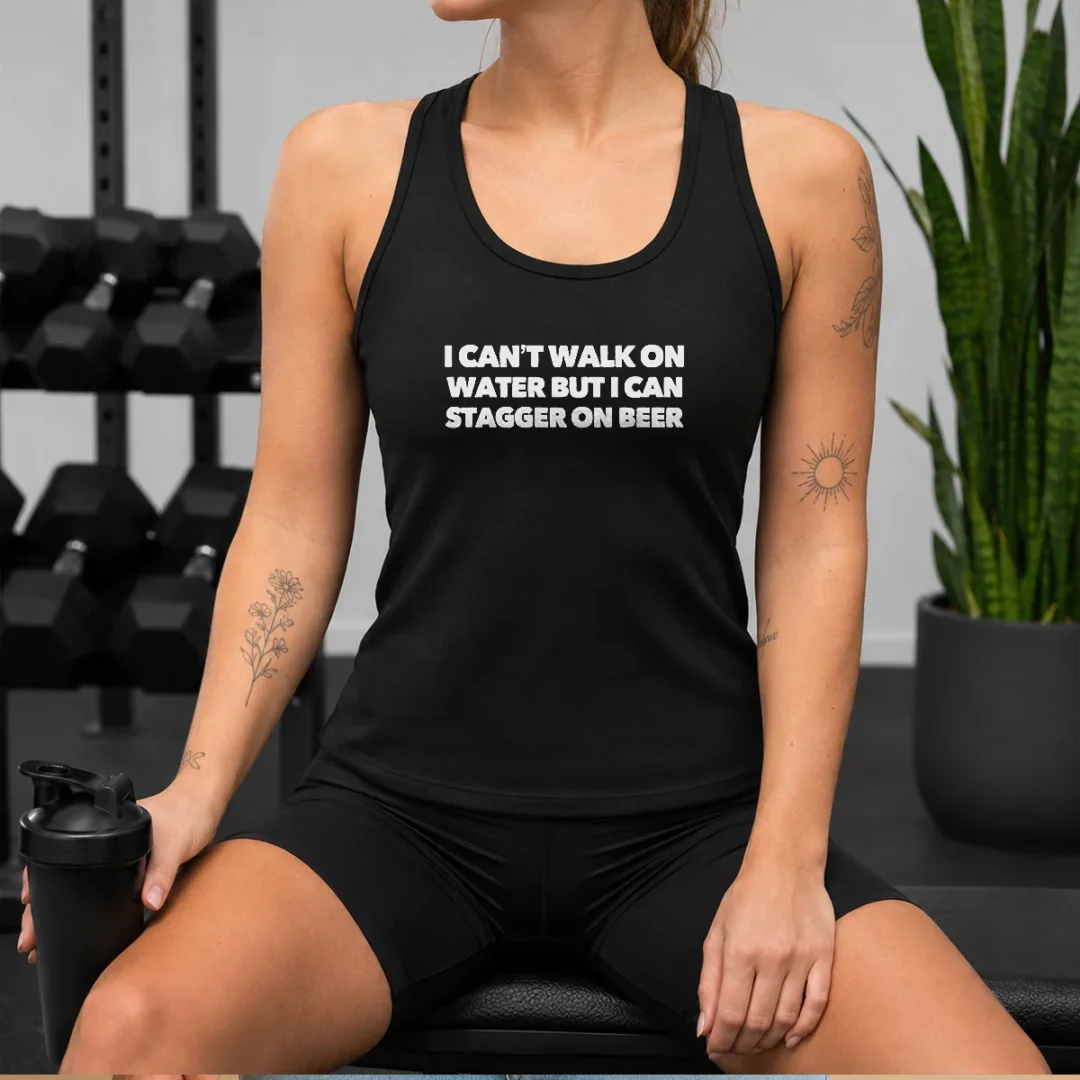 premium-i-can-t-walk-on-water-but-i-can-stagger-on-beer-tank-top Premium I Can'T Walk On Water But I Can Stagger On Beer Tank Top
