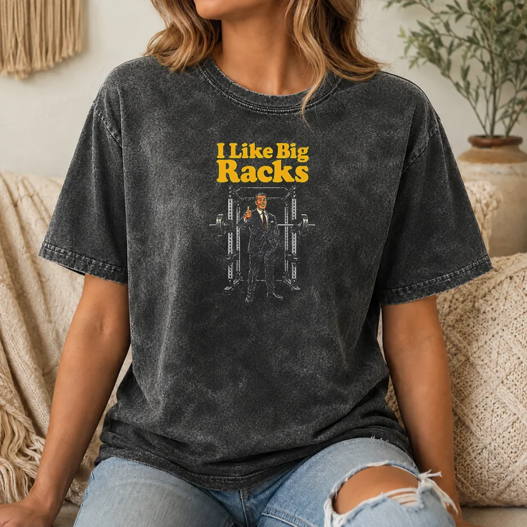 Premium I Like Big Racks Washed T Shirt Premium I Like Big Racks Washed T Shirt in soft cotton with vintage washed finish