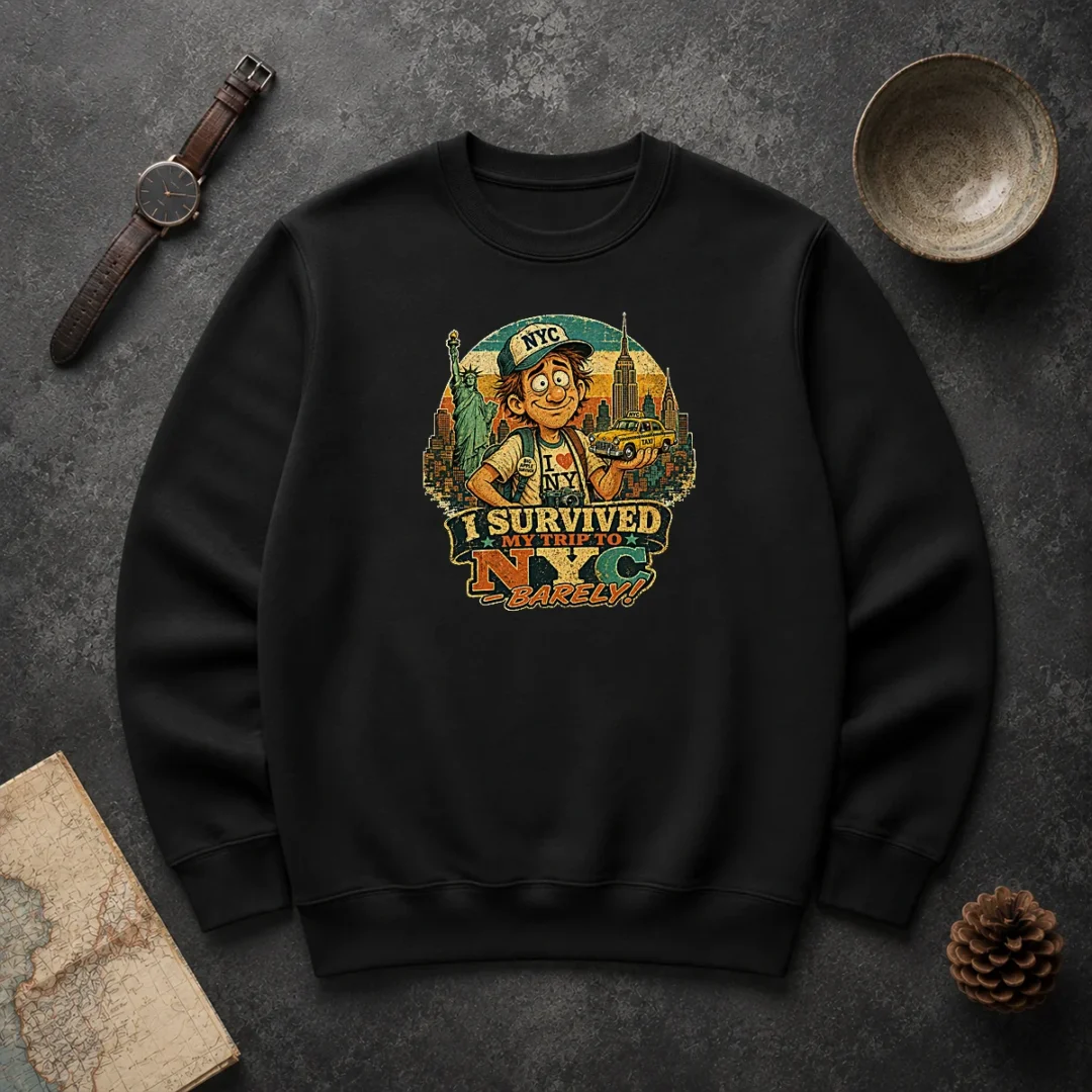 Premium I Survived My Trip To NYC Vintage Travel Humor Sweater Premium I Survived My Trip To NYC Vintage Travel Humor Sweater