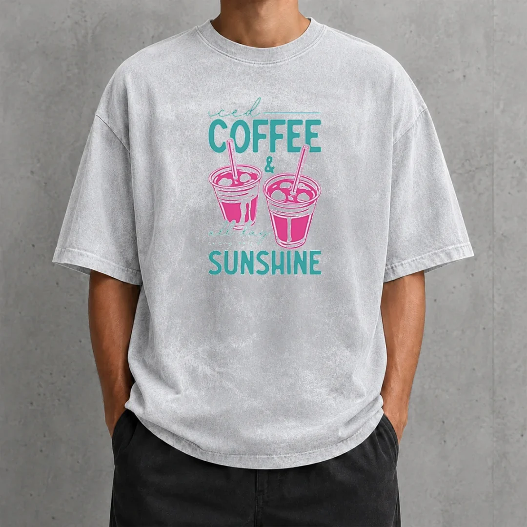 premium-iced-coffee-all-day-sunshine-summer-beach-washed-t-shirt Premium Iced Coffee All Day Sunshine Summer Beach Washed T-Shirt