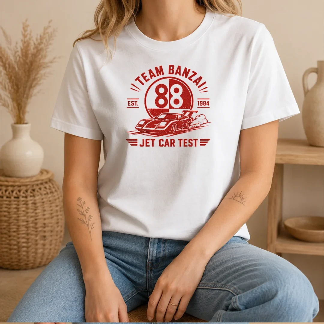 premium-jet-car-test-t-shirt-1 Premium Jet Car Test t shirt in black, classic fit cotton tee with bold graphic print
