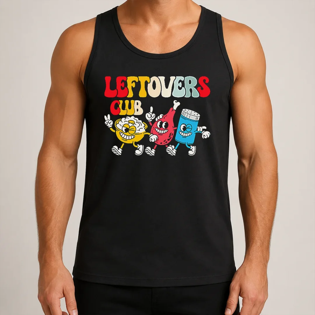premium-leftovers-club-fun-foodie-tank-top Premium Leftovers Club Fun Foodie Tank Top