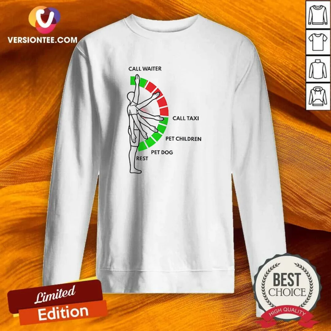 premium-man-arm-positions-call-waiter-call-taxi-pet-children-pet-dog-rest-sweatshirt Premium Man Arm Positions Call Waiter Call Taxi Pet Children Pet Dog Rest Sweatshirt
