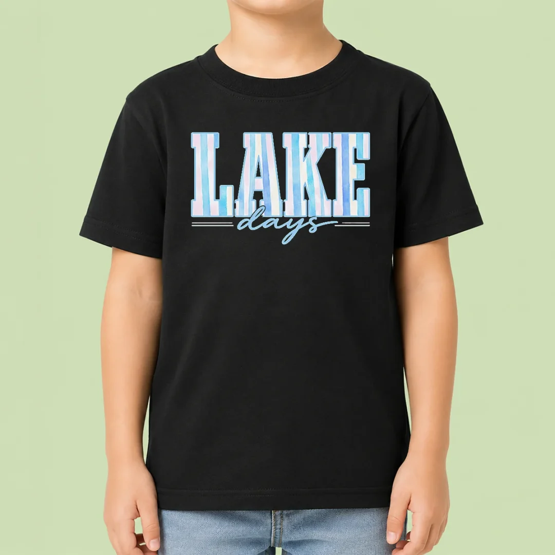 premium-nice-ake-days-striped-summer-preppy-cottage-coastal-kids-t-shirt Premium Nice Ake Days Striped Summer Preppy Cottage Coastal Kids T-Shirt