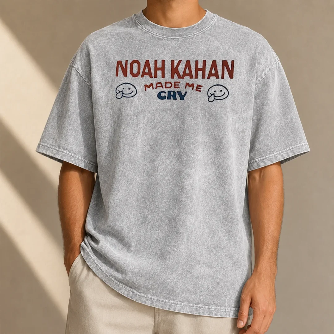 premium-noah-kahan-made-me-cry-smiley-face-washed-t-shirt Premium Noah Kahan Made Me Cry Smiley Face Washed T-Shirt