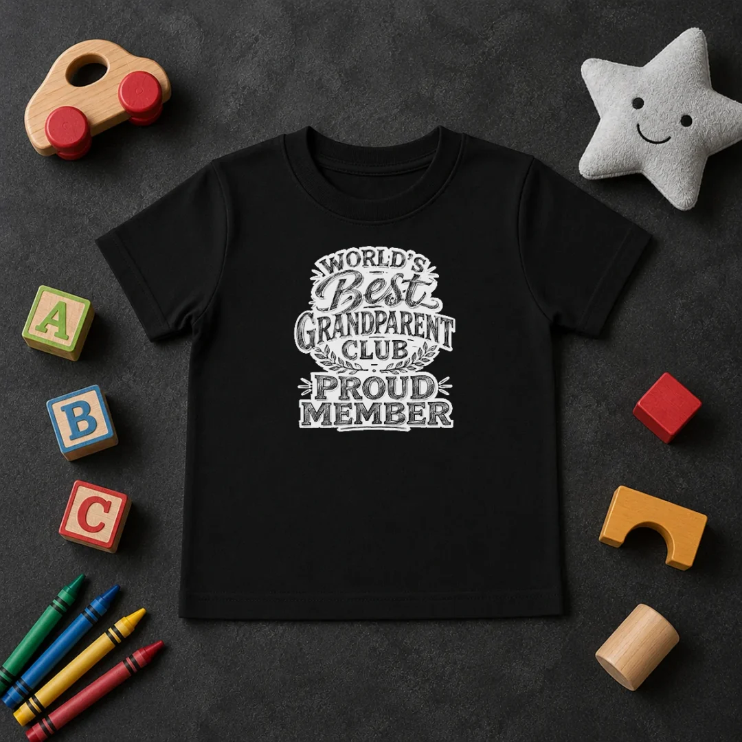 Premium Official Grandparents Day Proud Member Sketch Kids T Shirt Premium Official Grandparents Day Proud Member Sketch Kids T-Shirt