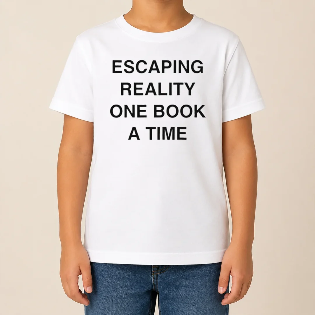 Premium Original Escaping Reality One Book A Time Kids T Shirt Premium Original Escaping Reality One Book A Time Kids T-Shirt