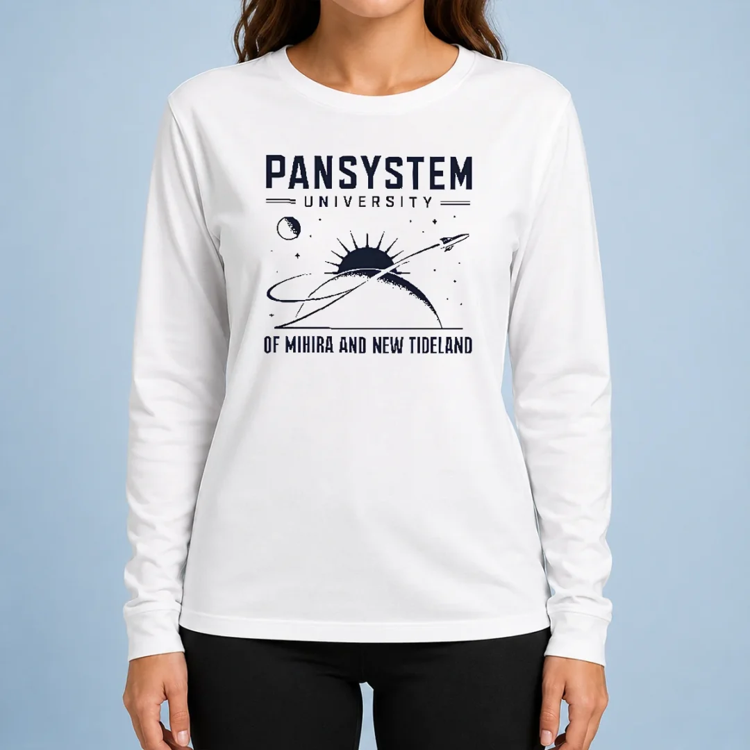 premium-original-pansystem-university-long-sleeve-shirt Premium Original Pansystem University Long Sleeve Shirt showing front view with classic fit and university logo