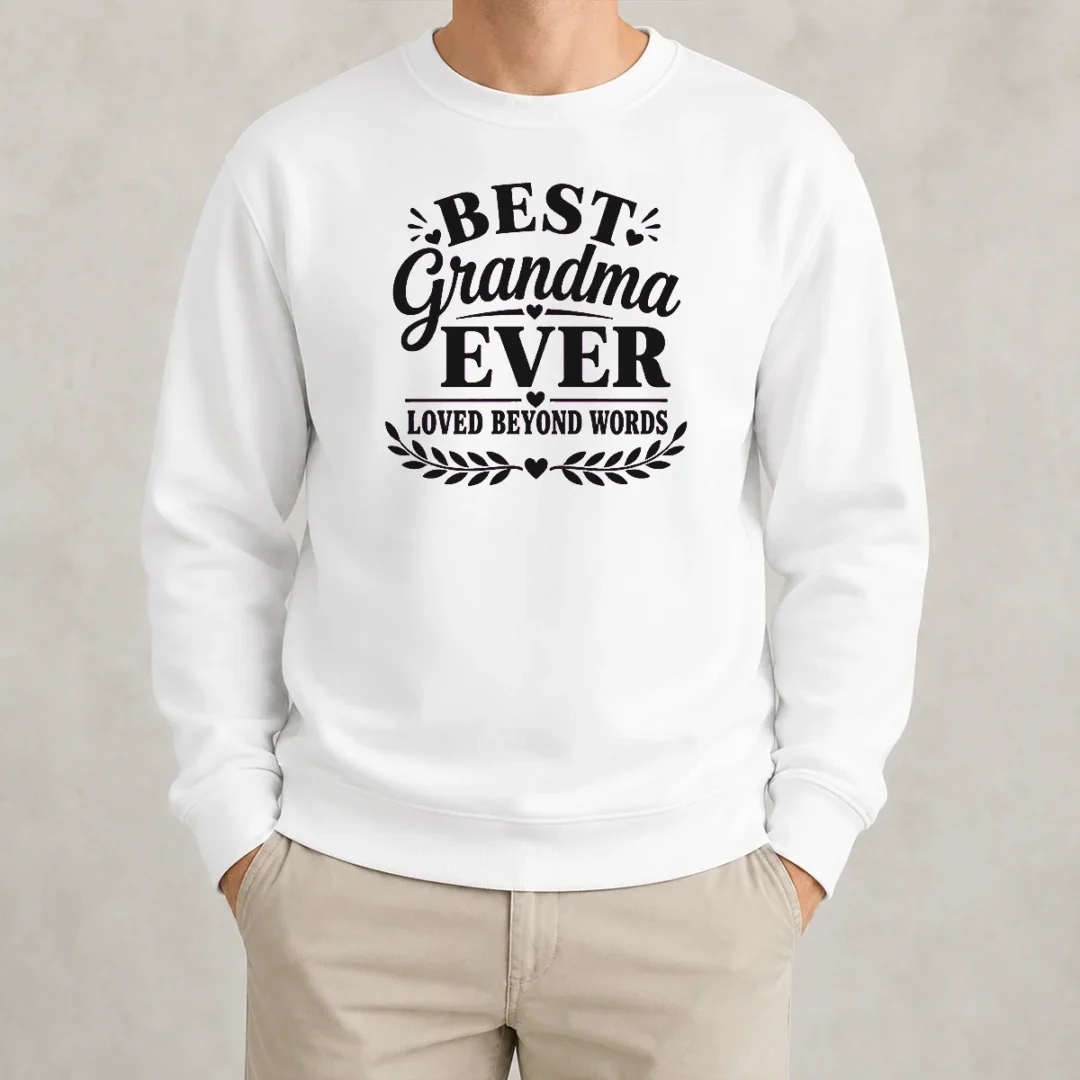 premium-pretty-best-grandma-ever-family-celebration-silhouette-sweater Premium Pretty Best Grandma Ever Family Celebration Silhouette Sweater