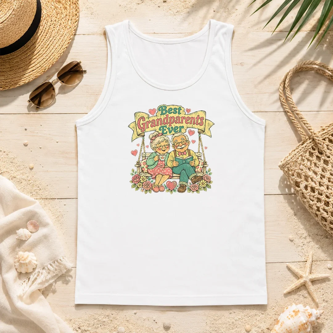 Premium Pretty Best Grandparents Ever For Grandparents Day Retro Tank Top Premium Pretty Best Grandparents Ever For Grandparents Day Retro Tank Top