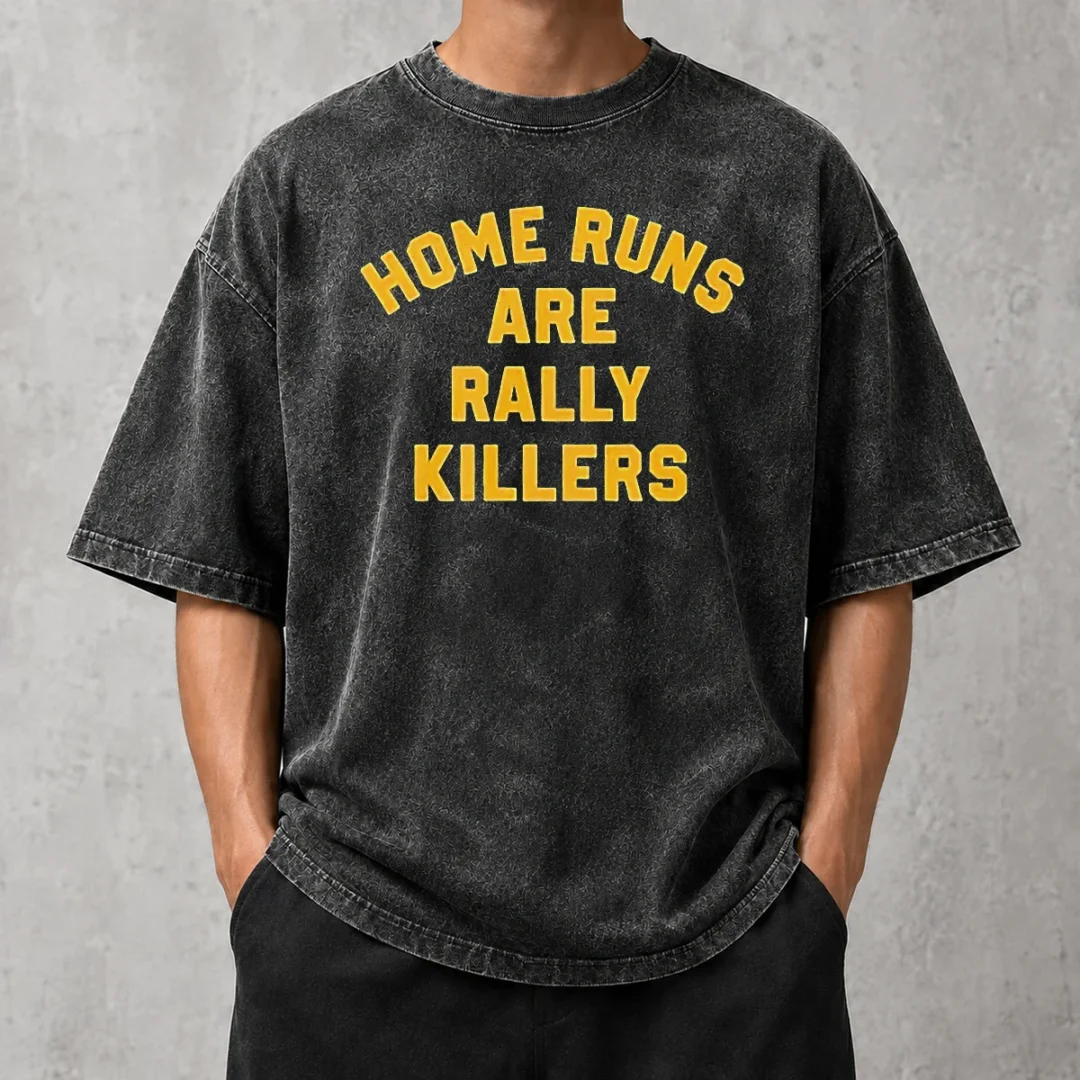 premium-pretty-home-runs-are-rally-killers-washed-t-shirt Premium Pretty Home Runs Are Rally Killers washed t shirt in soft faded cotton fabric