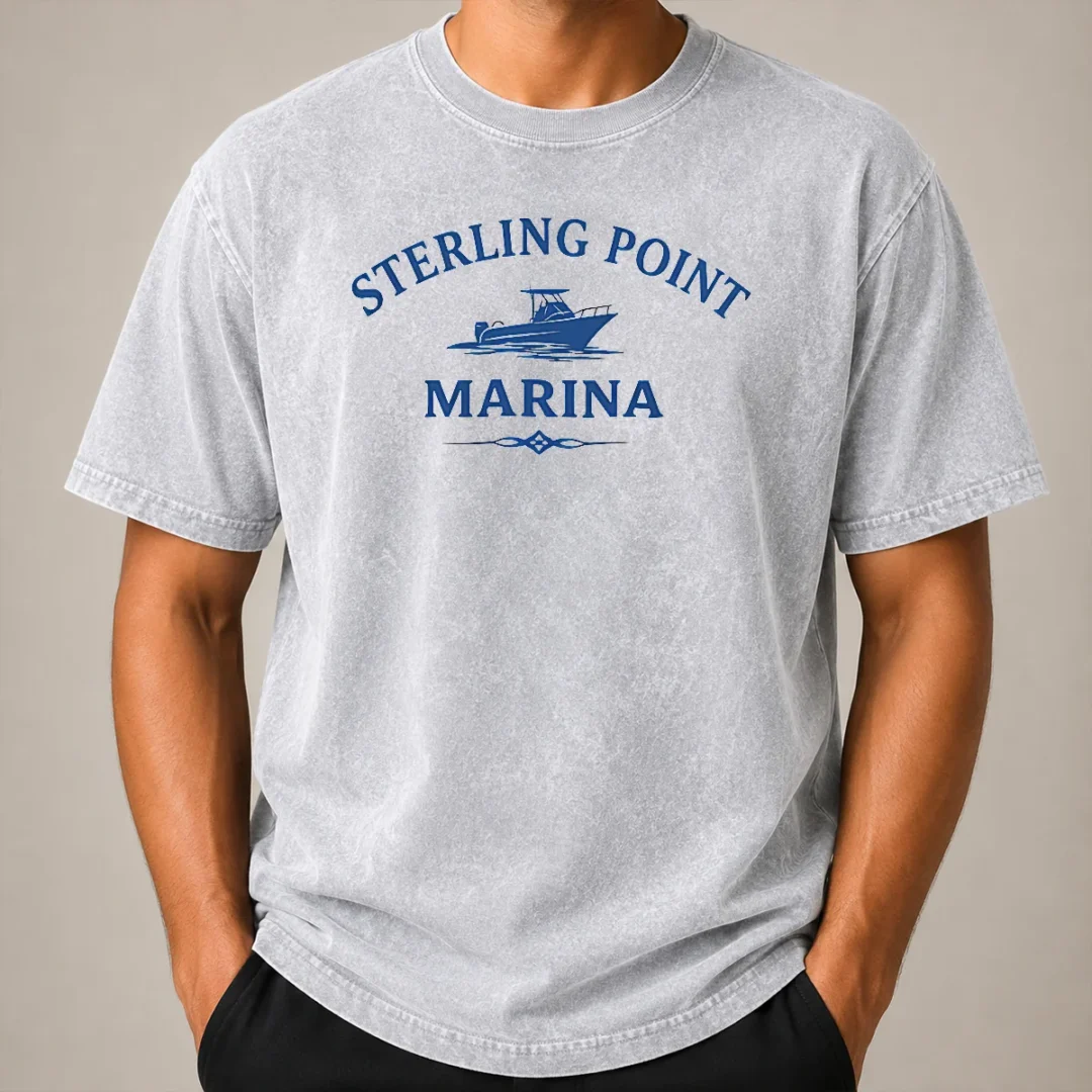 Premium Pretty Sterling Point Marina Ellis Washed T Shirt Premium Pretty Sterling Point Marina Ellis Washed T-Shirt