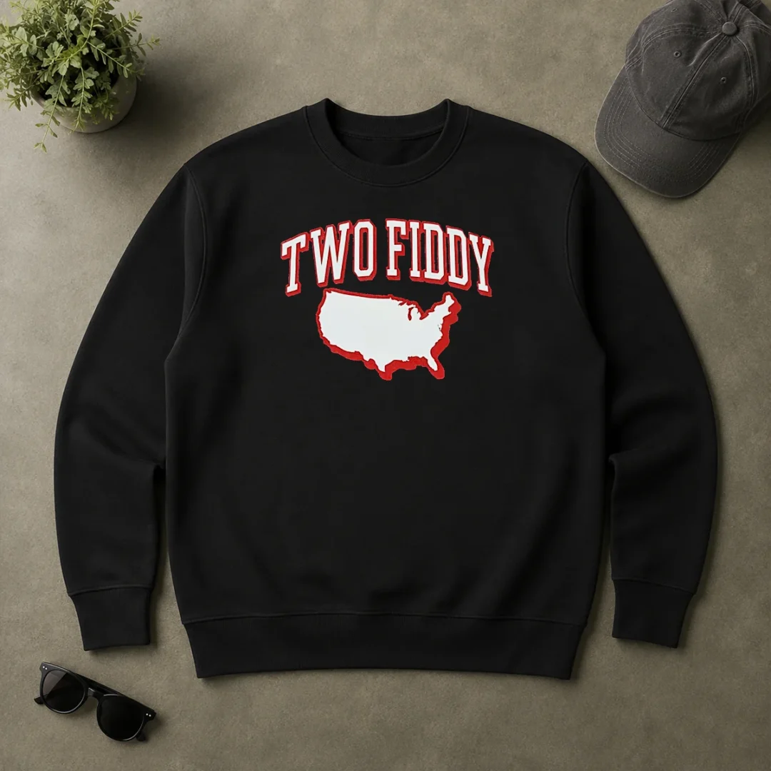 Premium Pretty Two Fiddy Triple B USA Map Sweater Premium Pretty Two Fiddy Triple B USA Map Sweater