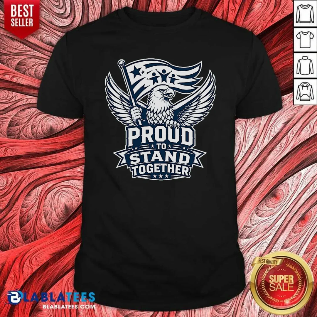 premium-proud-to-stand-together-eagle-line-art-shirt-optimized-1 Premium Proud To Stand Together Eagle Line Art shirt optimized on a classic crew neck cotton tee in white