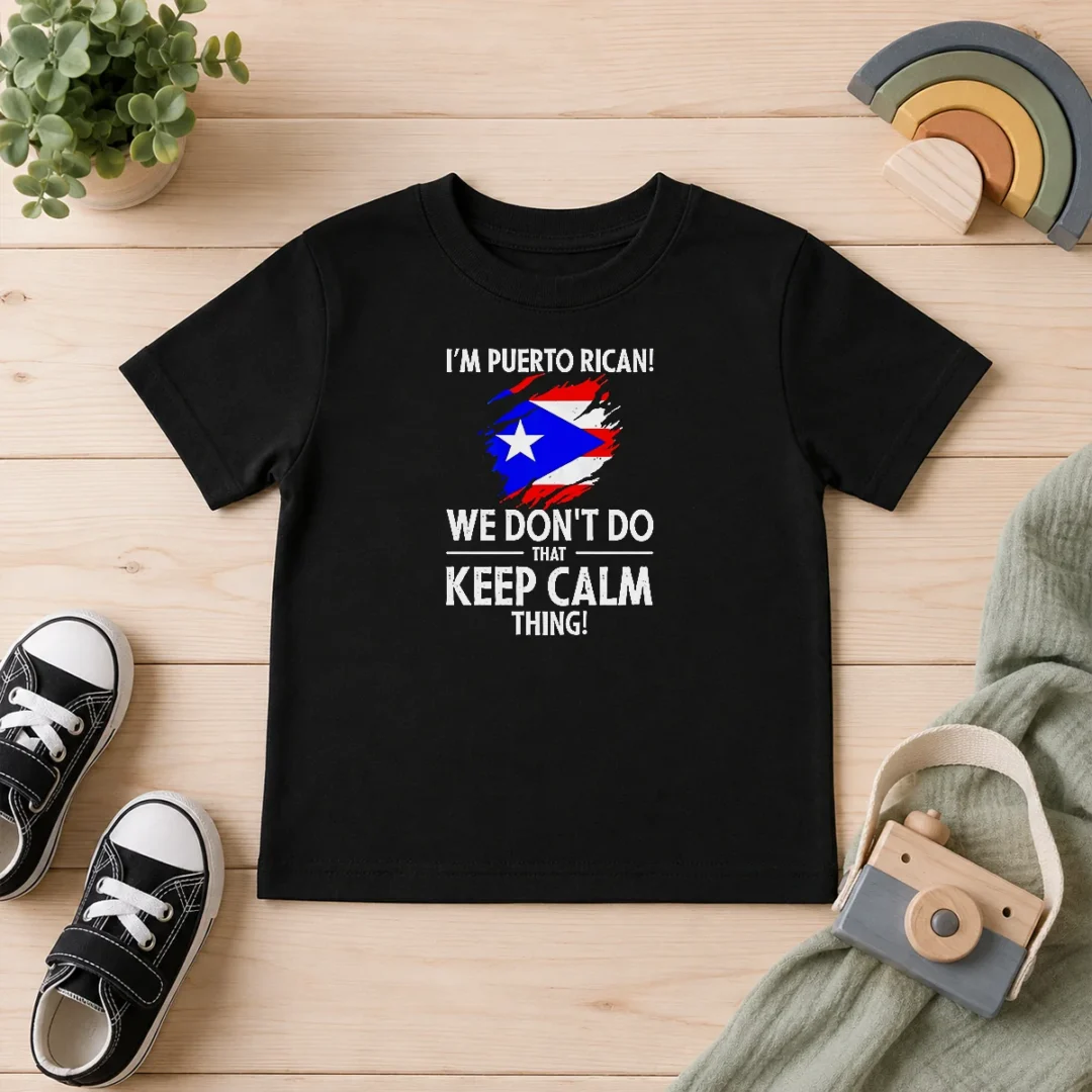 premium-puerto-rican-i-am-puerto-rican-we-do-not-do-that-keep-calm-thing-kids-t-shirt Premium Puerto Rican I Am Puerto Rican We Do Not Do That Keep Calm Thing Kids T Shirt in vibrant colors for children