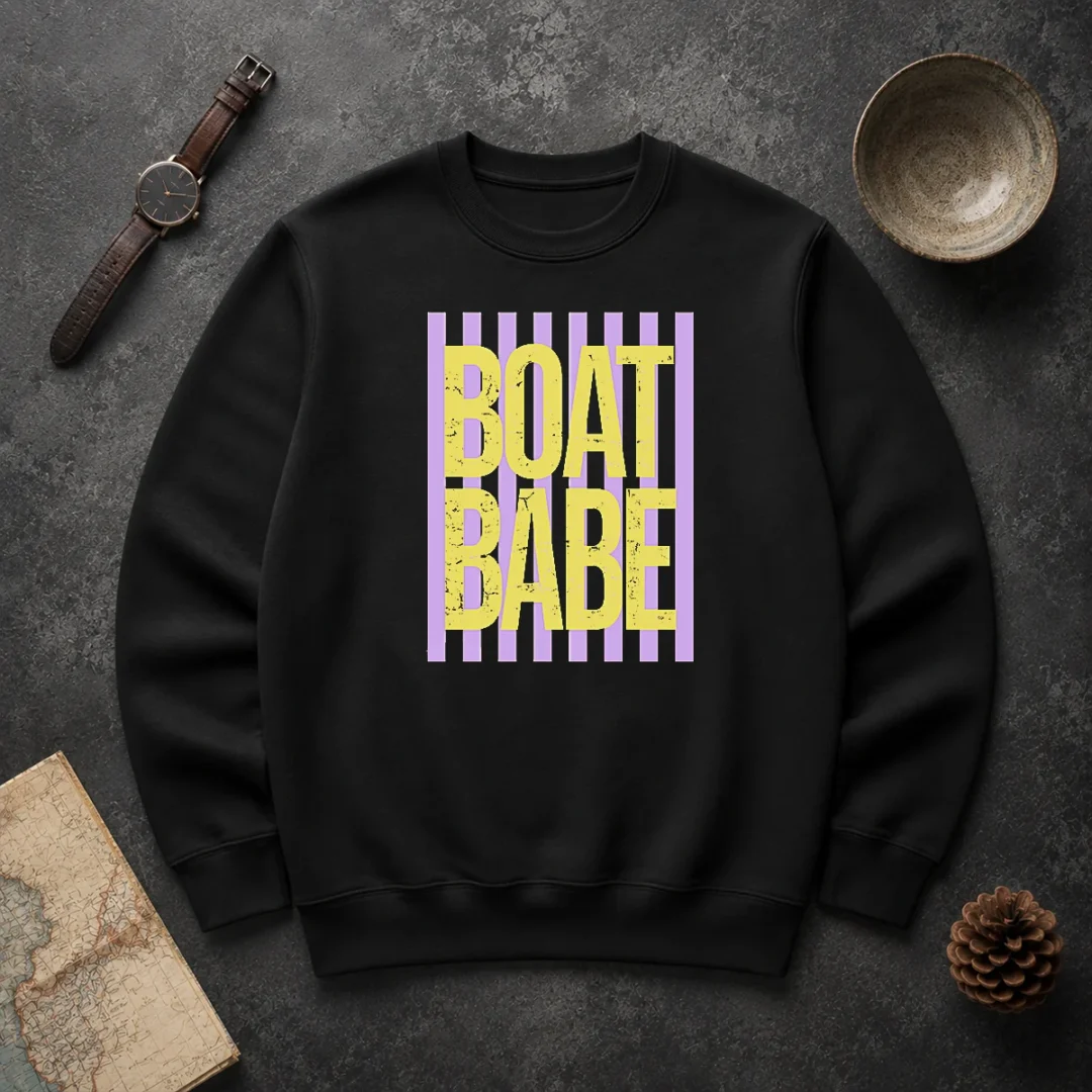 Premium Retro Stripes Sunshine Boat Babe Sweater Premium Retro Stripes Sunshine Boat Babe Sweater