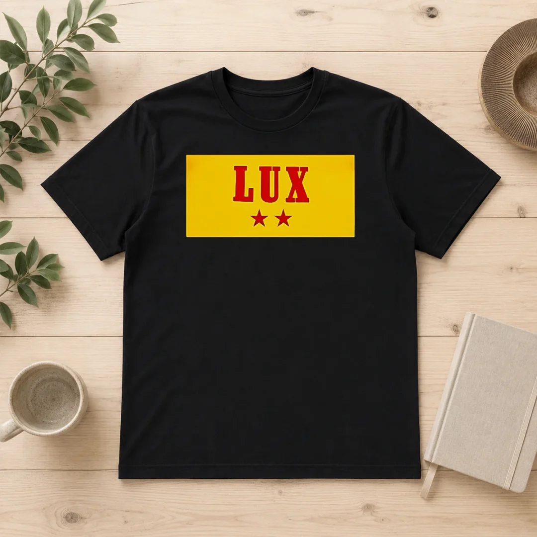 premium-rosala-lux-football-t-shirt Premium Rosala Lux Football t shirt in classic fit, showcasing front view with vibrant logo print