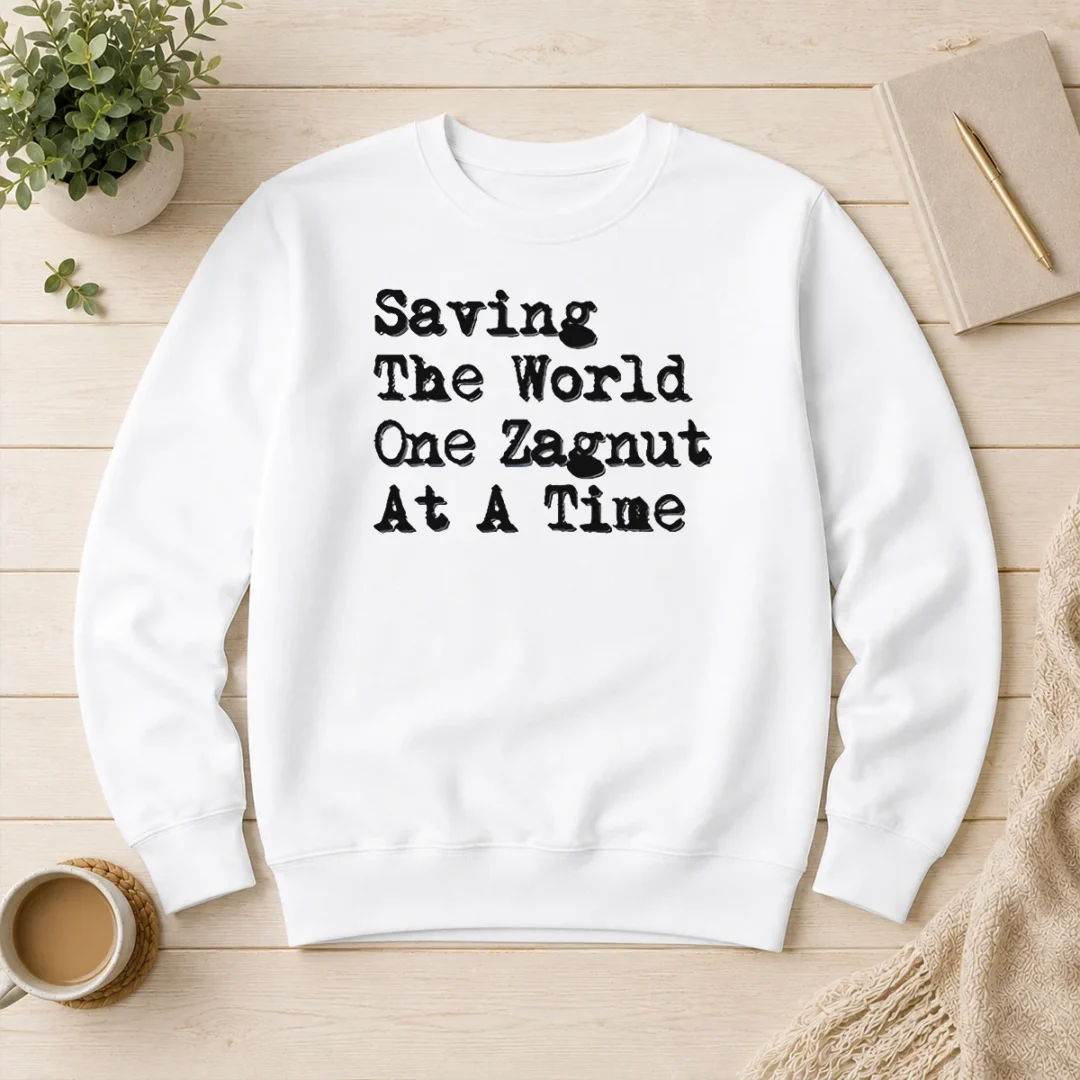 premium-saving-the-world-one-zagnut-at-a-time-sweater Premium Saving The World One Zagnut At A Time Sweater