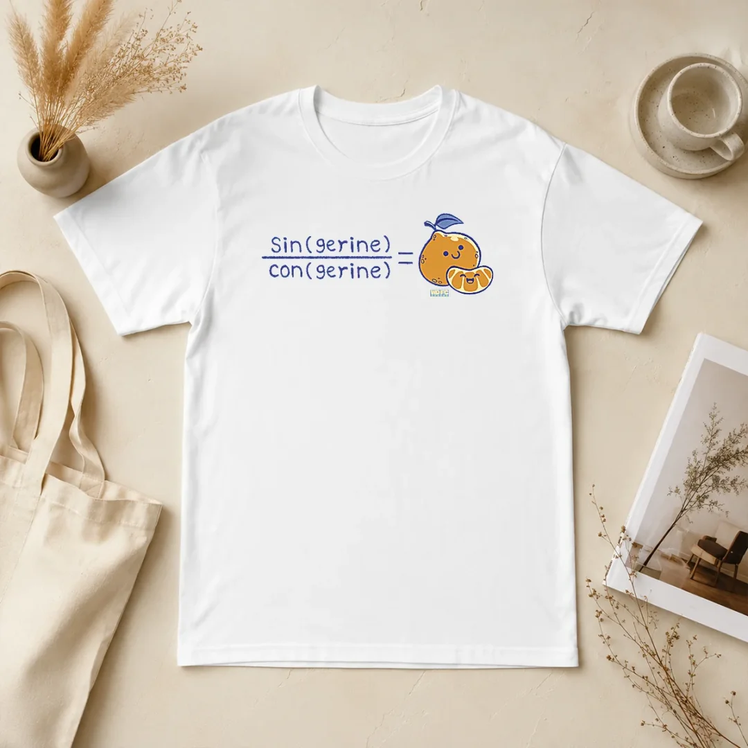 Premium Sin Con Tan Gerine T Shirt Premium Sin Con Tan Gerine t shirt in classic fit with short sleeves and crew neck, displayed on white background