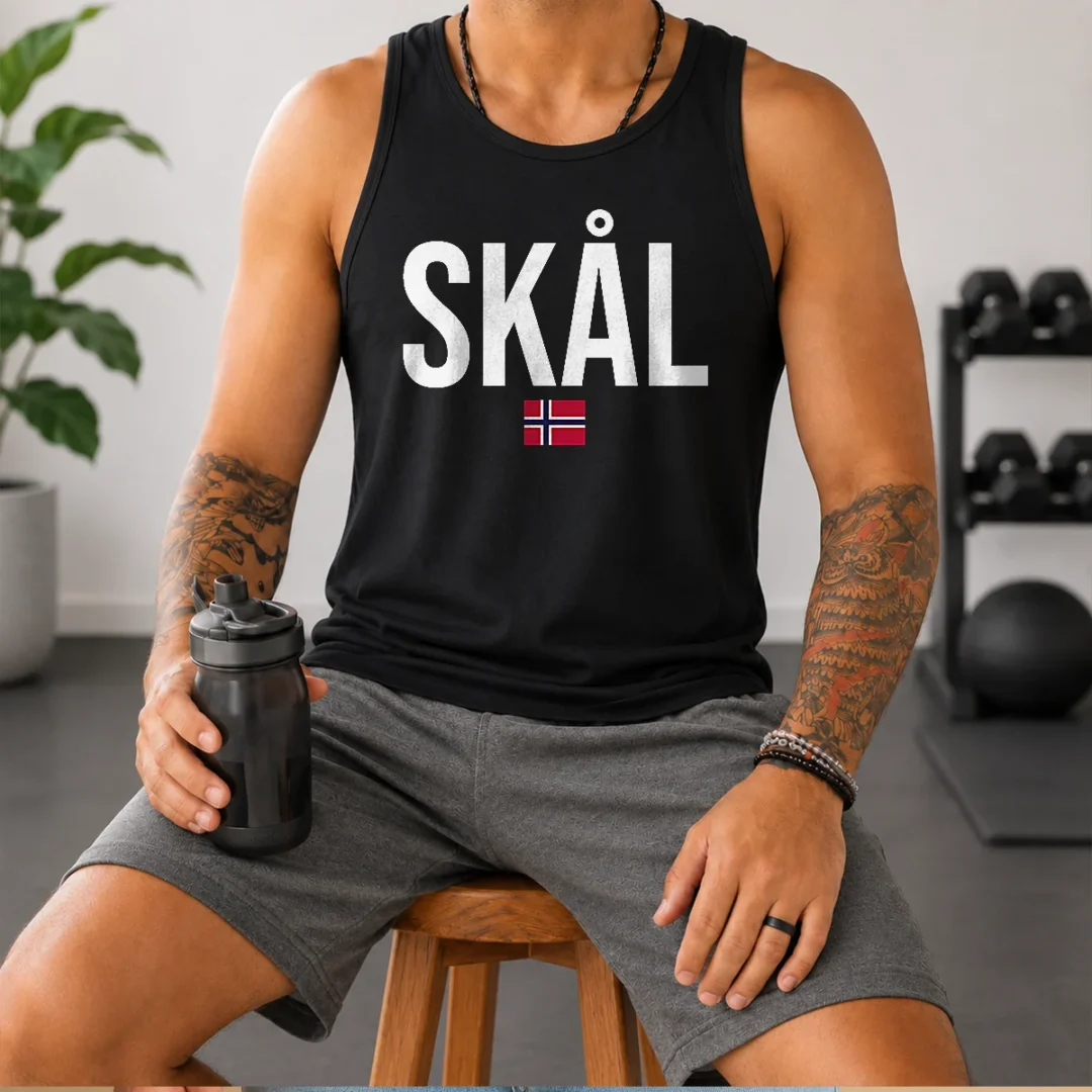 premium-skal-norwegian-phrase-saying-gift-cheers-in-norway-tank-top Premium Skal Norwegian Phrase Saying Gift Cheers In Norway Tank Top