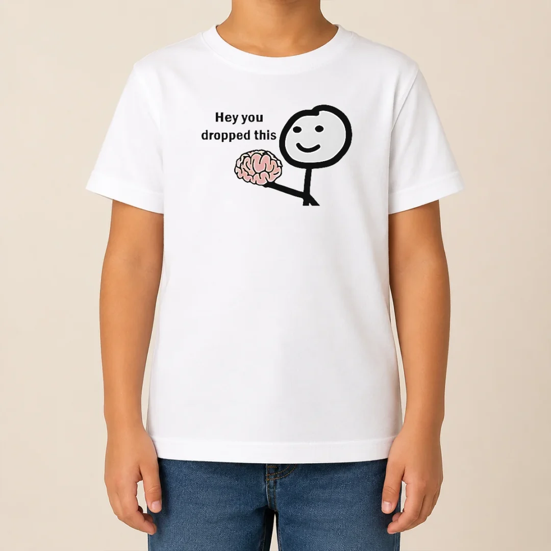 Premium Stickman Hey You Dropped This Kids T Shirt Premium Stickman Hey You Dropped This Kids T-Shirt