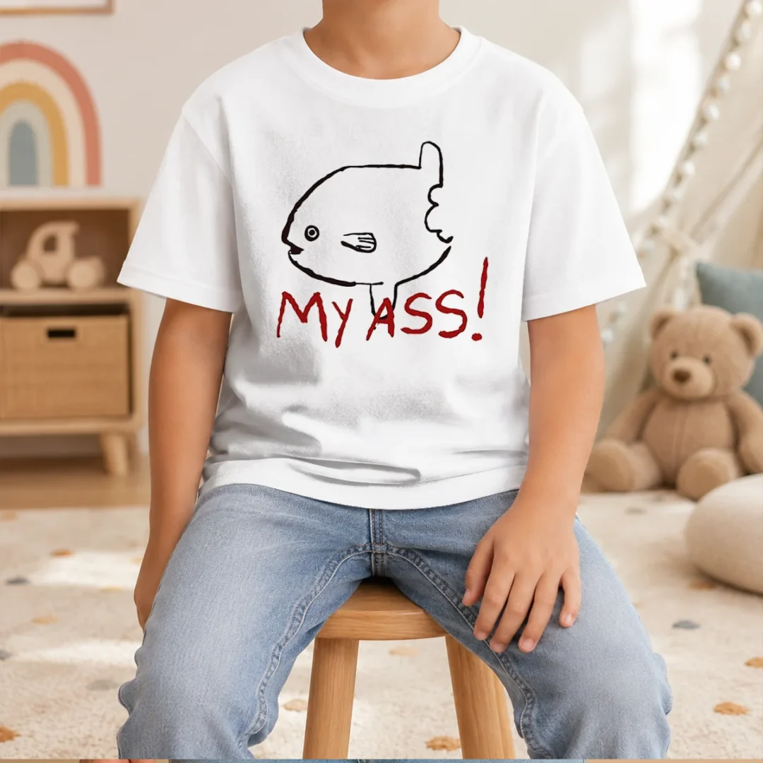 premium-sunfish-ocean-life-humor-my-ass-fish-kids-t-shirt Premium Sunfish Ocean Life Humor My Ass Fish Kids T-Shirt