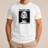 Premium Thank God We Are Not Forever Skull Art Memento Mori t shirt in black with detailed skull graphic