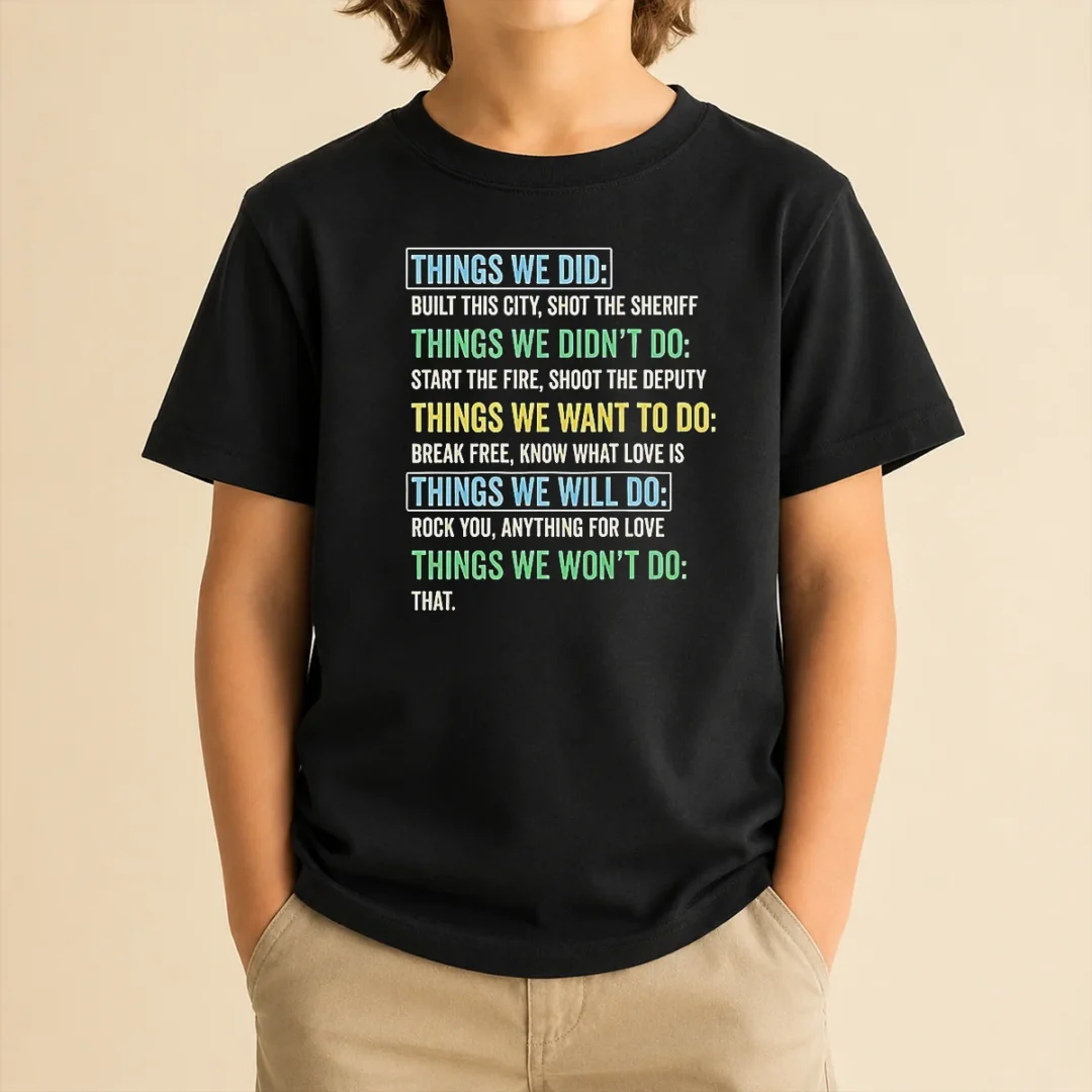 premium-things-we-did-things-we-won-t-do-rock-songs-kids-t-shirt-1 Premium Things We Did Things We Won'T Do Rock Songs Kids T-Shirt