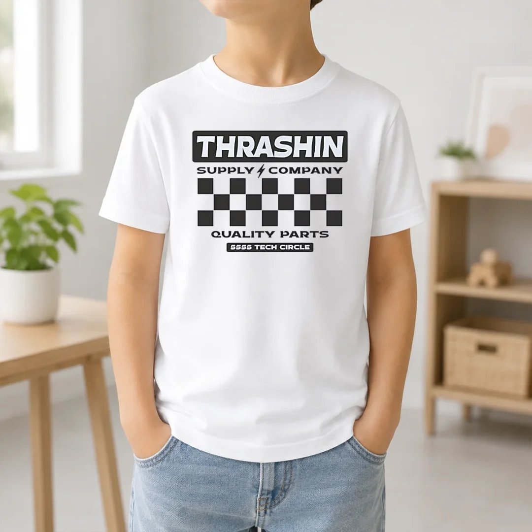 Premium Thrashin Supply Company Quality Parts Kids T Shirt Premium Thrashin Supply Company Quality Parts Kids T-Shirt