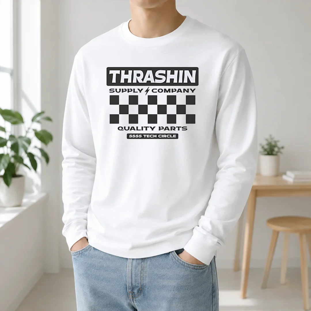 Premium Thrashin Supply Company Quality Parts Long Sleeve Shirt Premium Thrashin Supply Company Quality Parts Long Sleeve Shirt