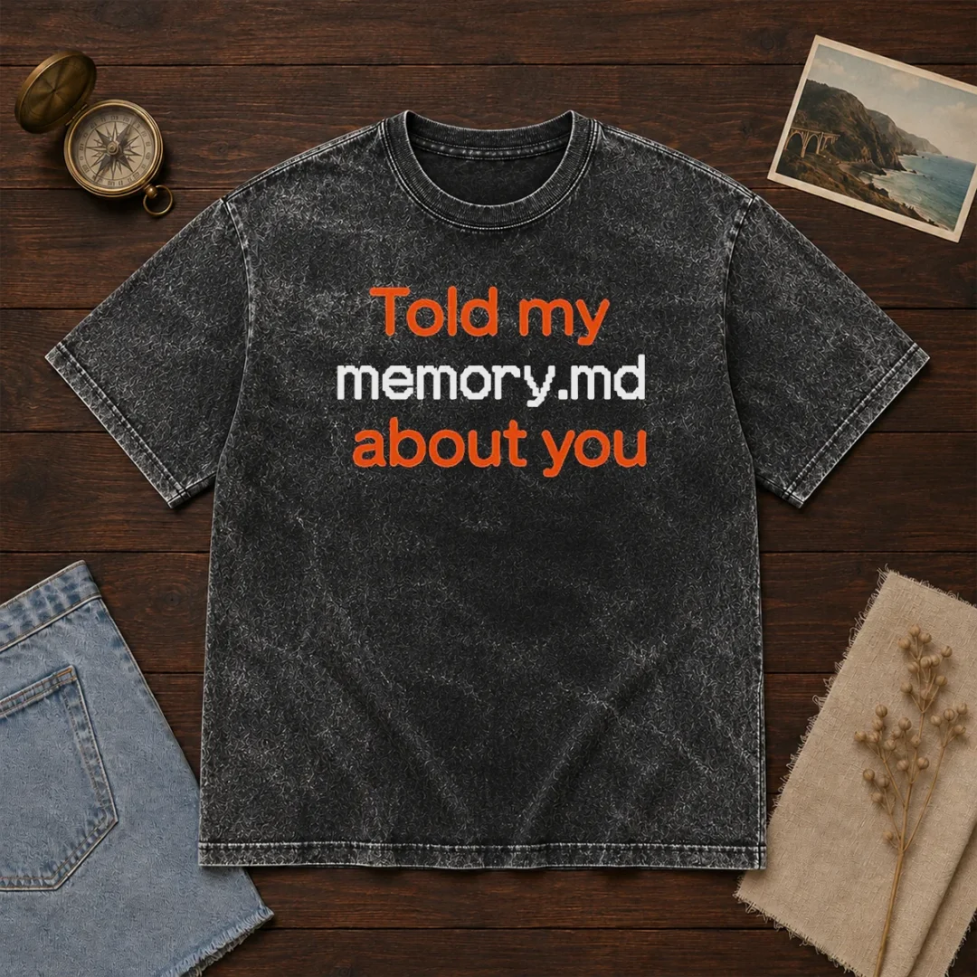 premium-told-my-memory-md-about-you-washed-t-shirt Premium Told My Memory Md About You washed t shirt in soft cotton fabric, shown in a relaxed fit