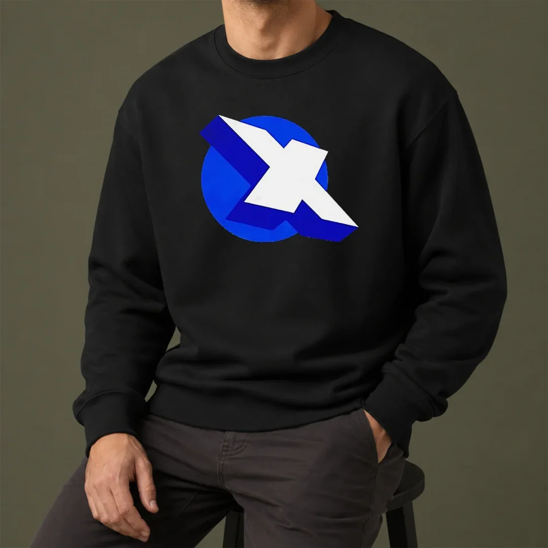 premium-top-x-logo-on-blue-circle-symbol-logo-sweater Premium Top X Logo On Blue Circle Symbol Logo Sweater
