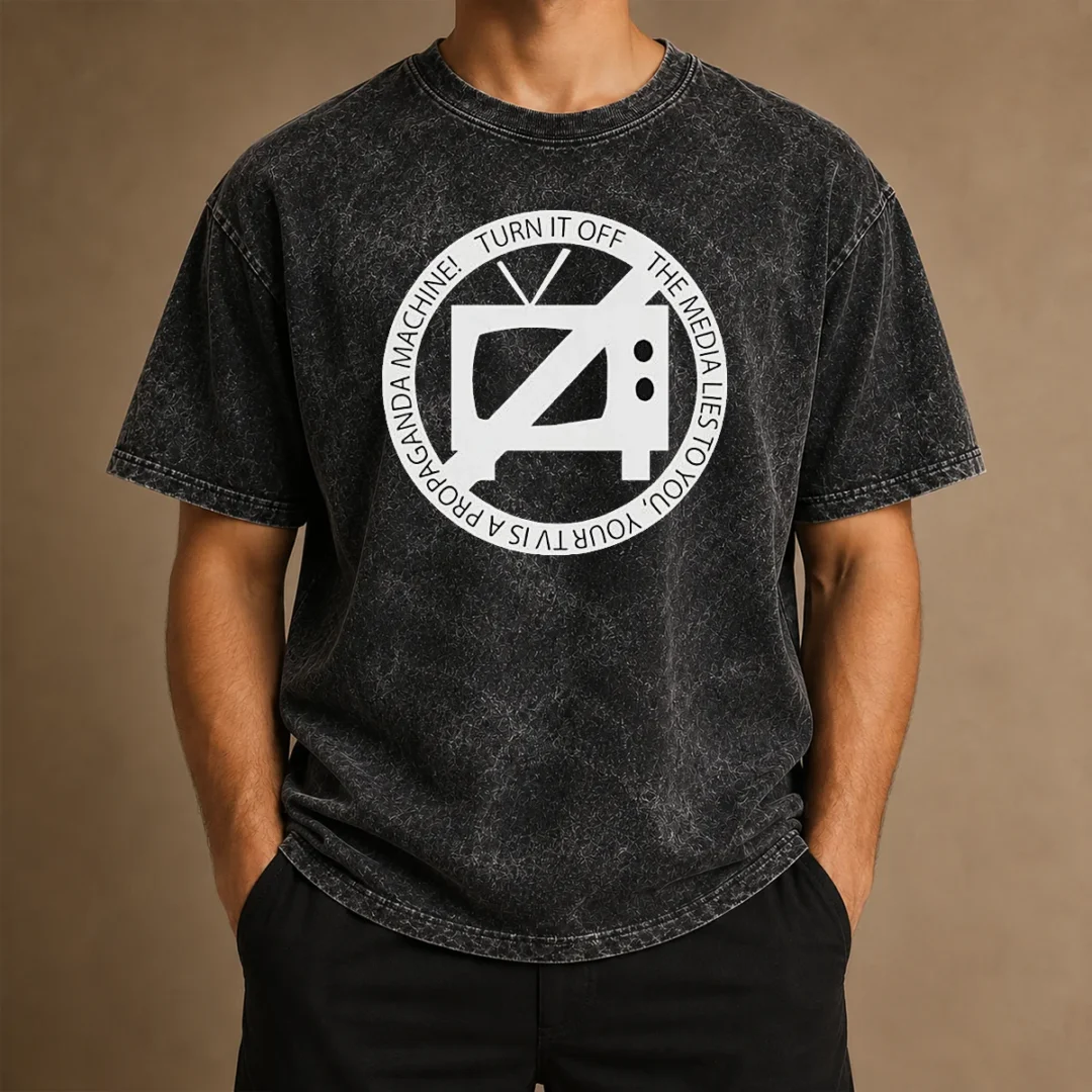 premium-turn-it-off-the-media-lies-to-you-your-tv-is-a-propaganda-machine-washed-t-shirt Premium Turn It Off The Media Lies To You Your TV Is A Propaganda Machine Washed T-Shirt
