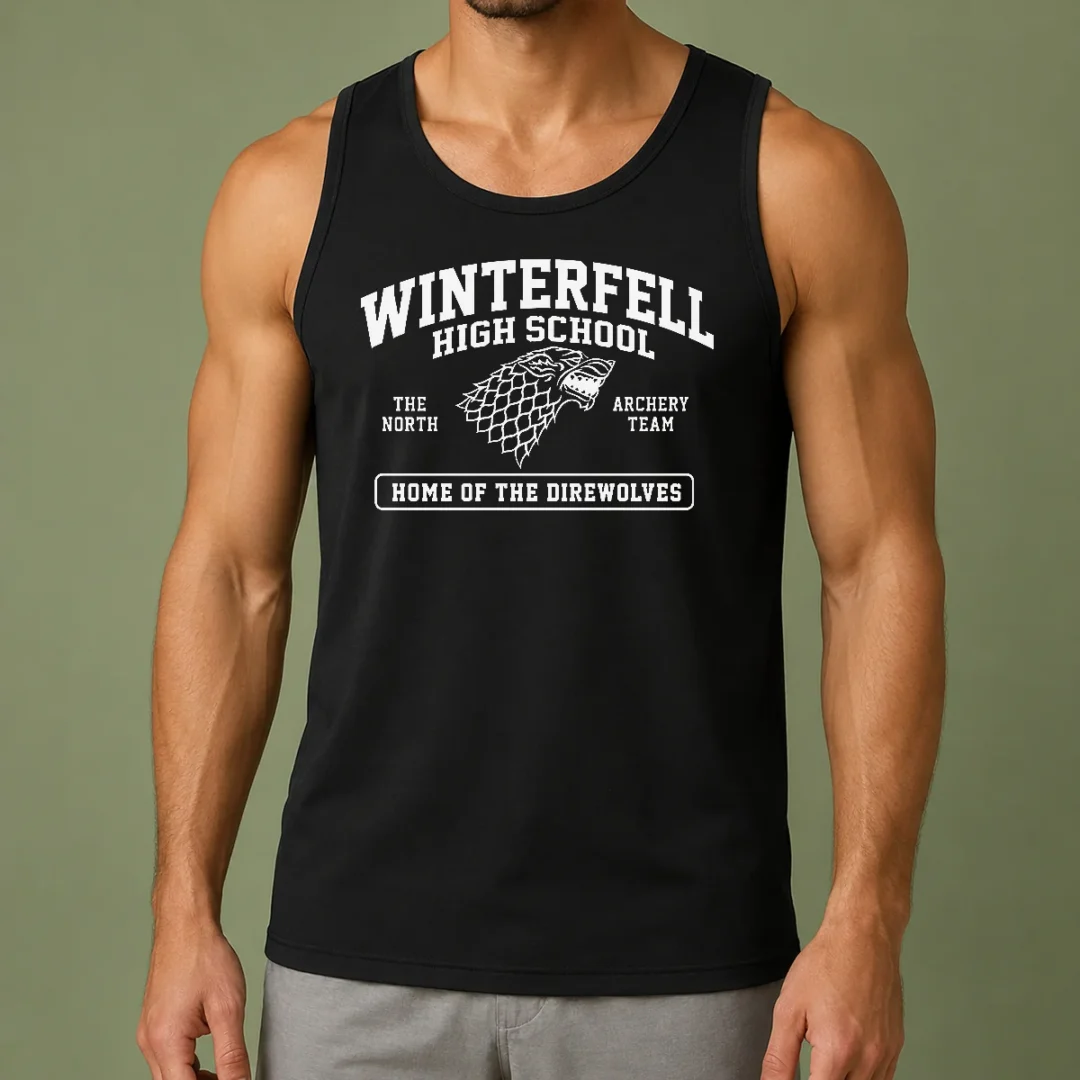premium-winterfell-high-school-geek-tank-top Premium Winterfell High School Geek Tank Top