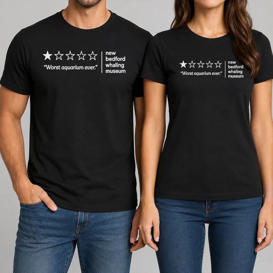 premium-worst-aquarium-ever-new-bedford-whaling-museum-t-shirt Premium Worst Aquarium Ever New Bedford Whaling Museum t shirt in black, classic fit crew neck tee