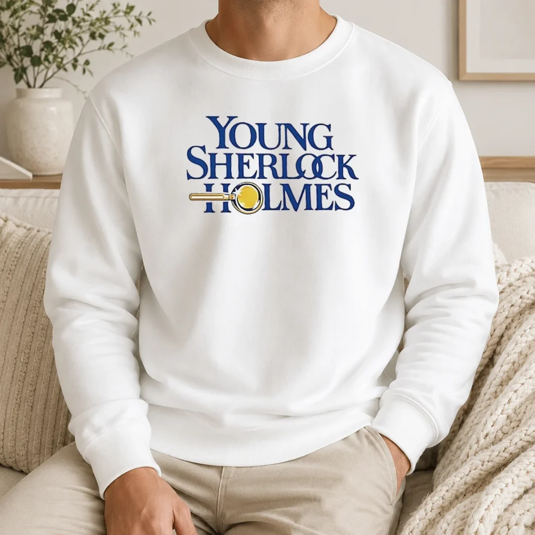 Premium Young Sherlock Holmes Movie Logo 1985 Film Sweater Premium Young Sherlock Holmes Movie Logo 1985 Film Sweater