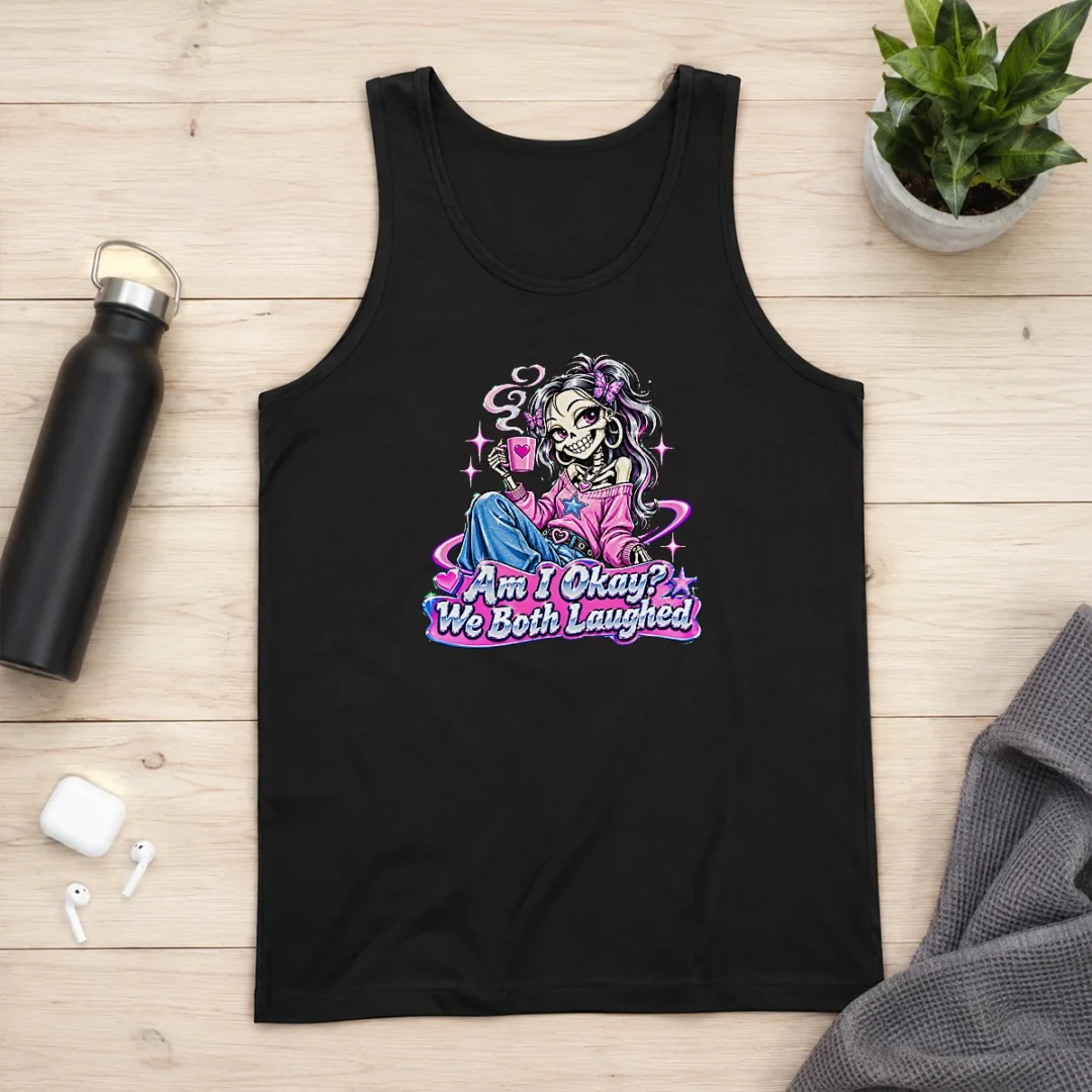 pretty-am-i-okay-we-both-laughed-skeleton-girl-halloween-tank-top Pretty Am I Okay We Both Laughed Skeleton Girl Halloween Tank Top