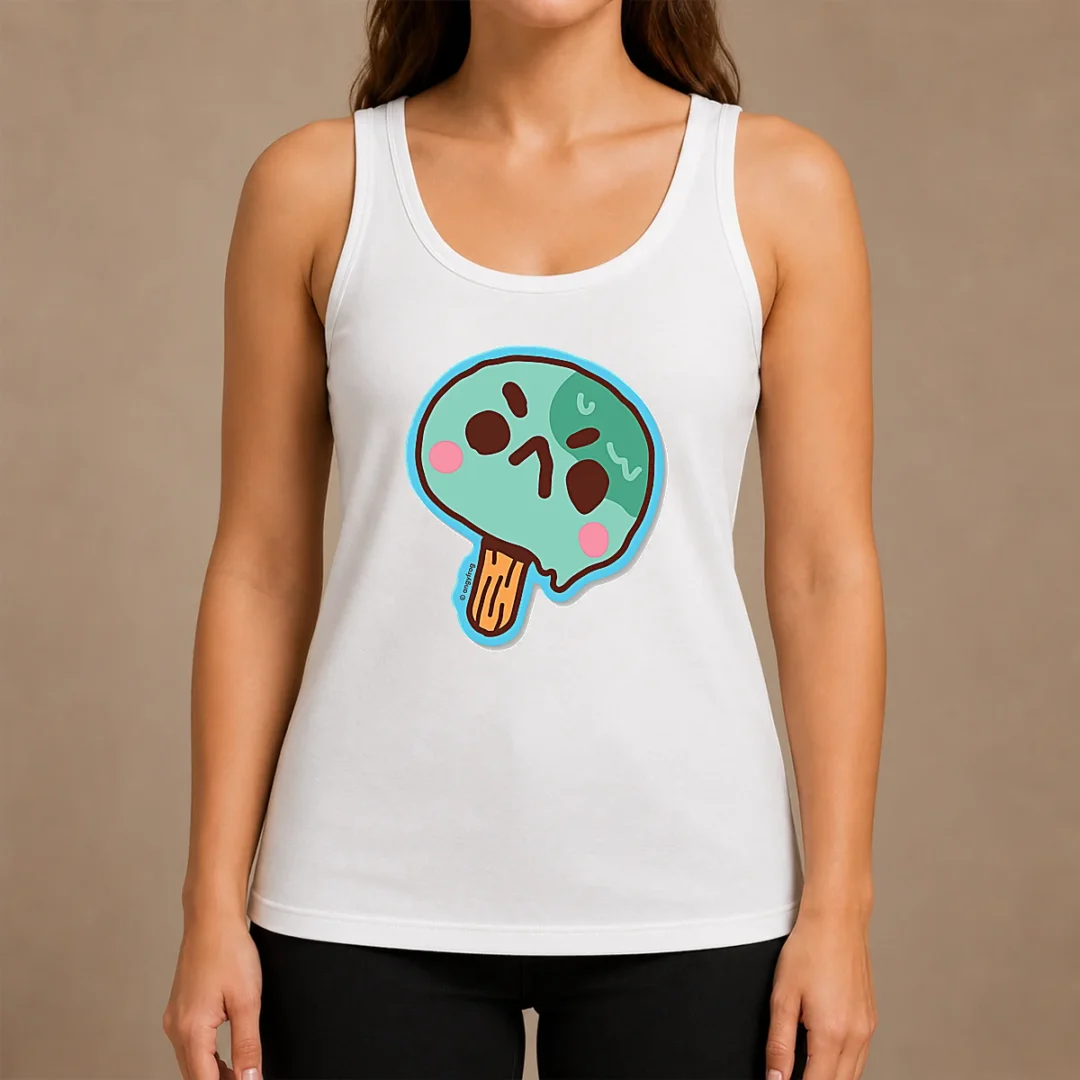 Pretty Awesome Popsicle Tank Top Pretty Awesome Popsicle Tank Top in light fabric with colorful popsicle graphic on front