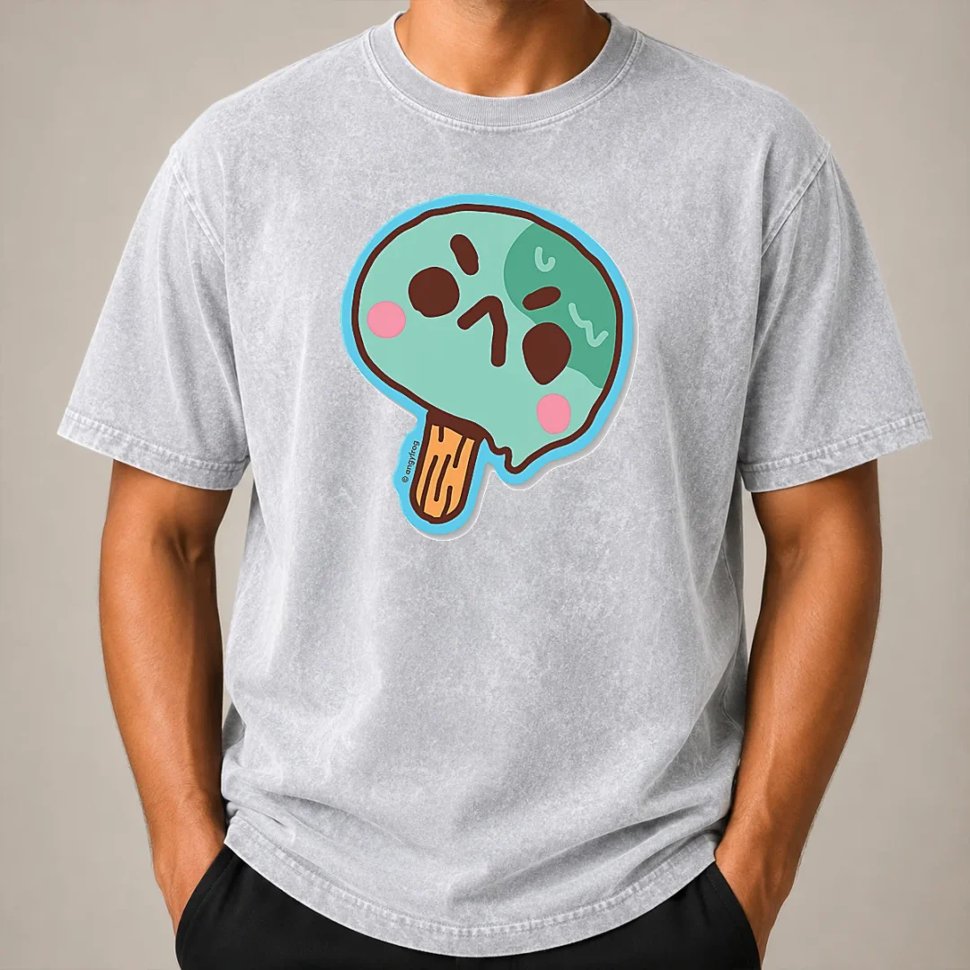 Pretty Awesome Popsicle Washed T Shirt Pretty Awesome Popsicle Washed T-Shirt