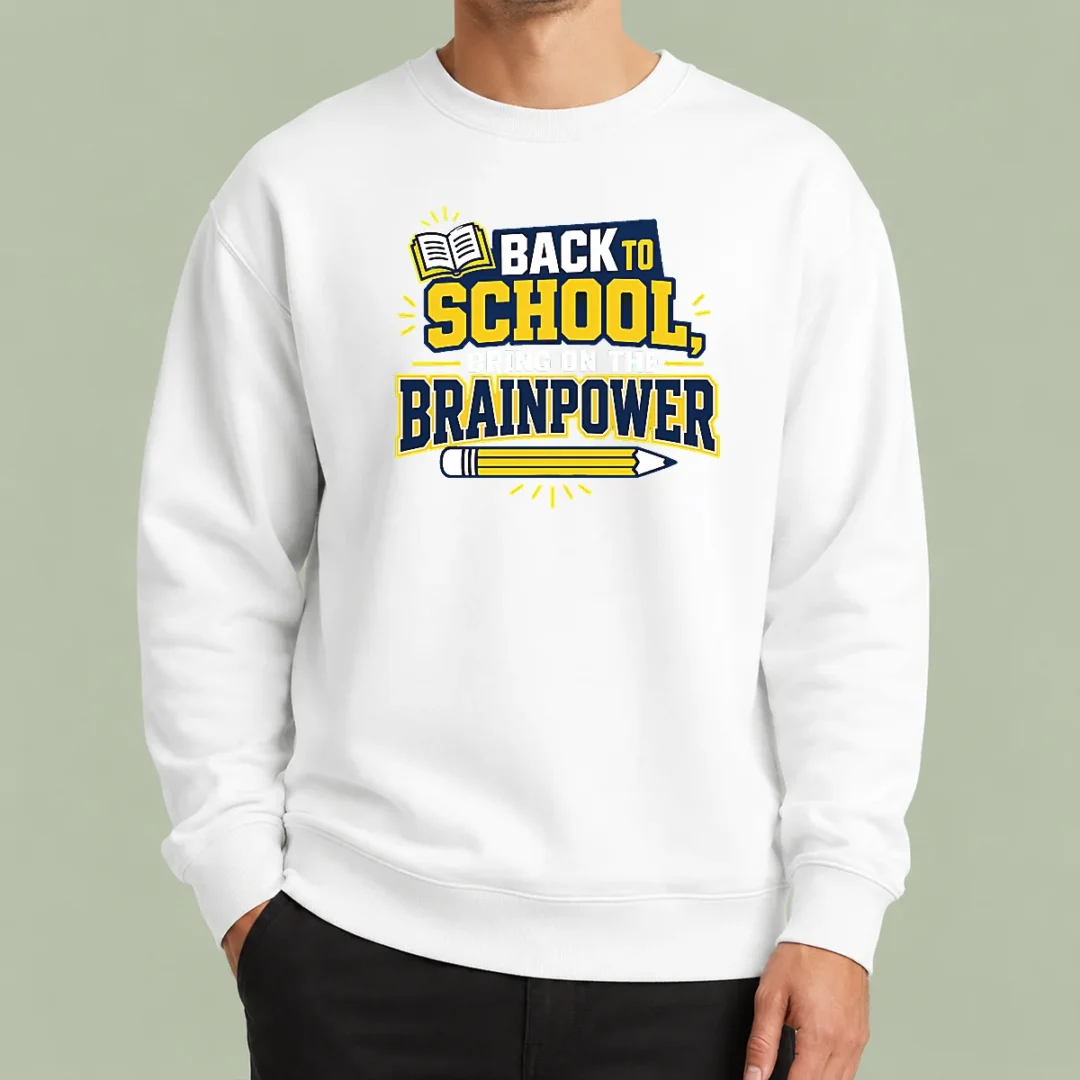 pretty-back-to-school-brainpower-typography-sweater Pretty Back To School Brainpower Typography Sweater