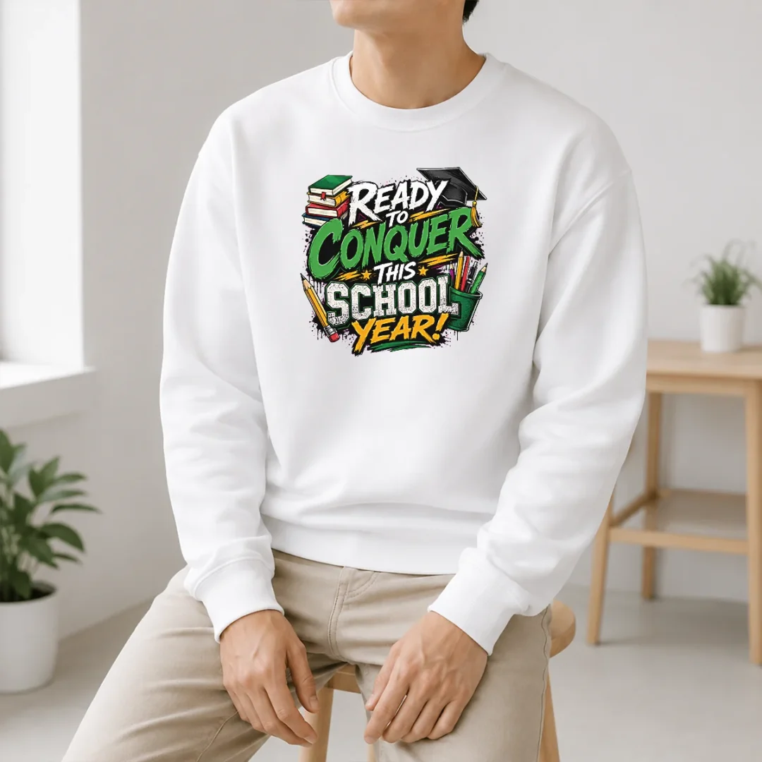Pretty Back To School Excitement Ready To Conquer Sweater Pretty Back To School Excitement Ready To Conquer Sweater