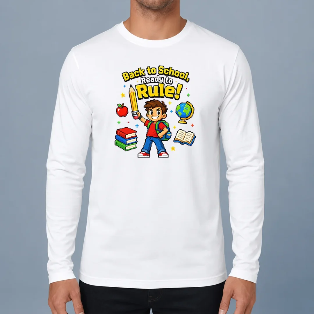 pretty-back-to-school-pixel-pride-kids-long-sleeve-shirt Pretty Back To School Pixel Pride Kids Long Sleeve Shirt