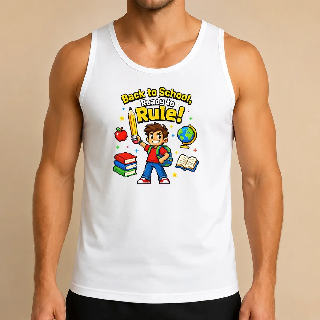 pretty-back-to-school-pixel-pride-kids-tank-top Pretty Back To School Pixel Pride Kids Tank Top