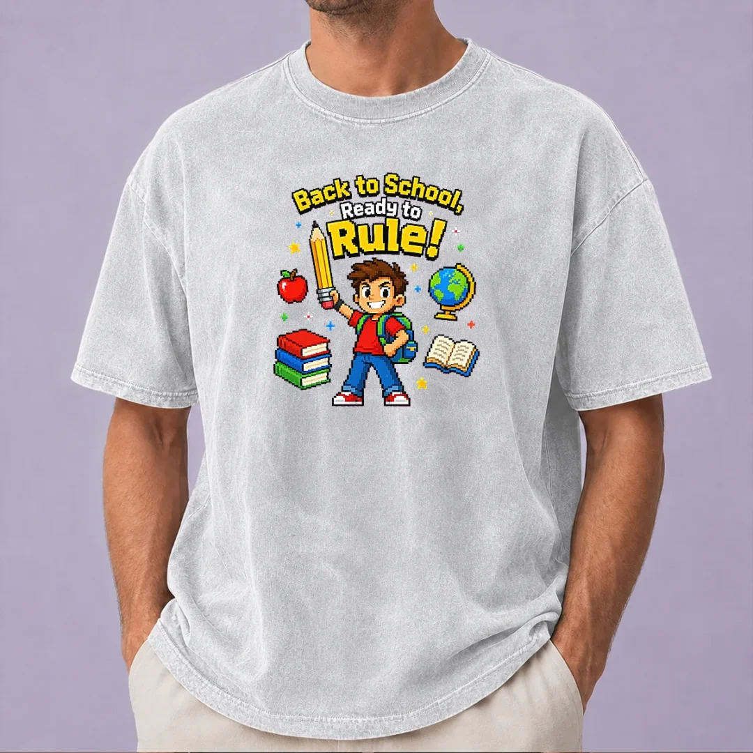 pretty-back-to-school-pixel-pride-kids-washed-t-shirt Pretty Back To School Pixel Pride Kids Washed T-Shirt