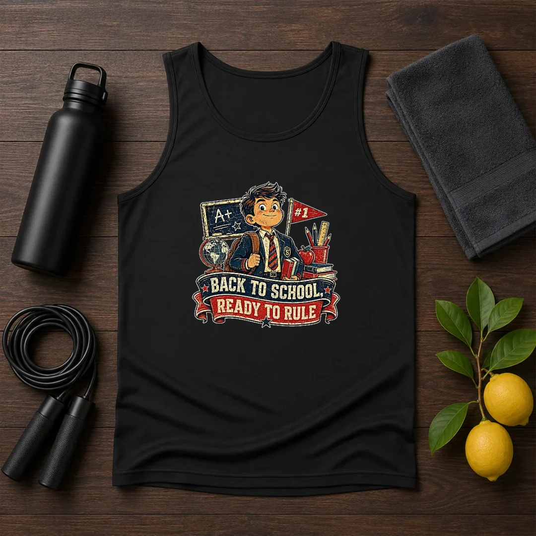pretty-back-to-school-proud-student-retro-distressed-tank-top Pretty Back To School Proud Student Retro Distressed Tank Top